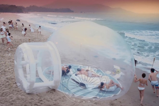 潮阳充气球形帐篷